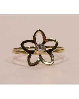Virág alakú arany gyűrű